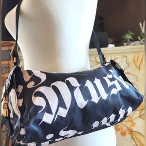 L.A.M.B. Le Sportsac Gwen Stefani BW Graffiti Tattoo Love Angel Music Baby Purse